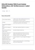 NNA-80 &lpar;Module 13&lpar;B-E&rpar; and Module  16&rpar;Questions with Verified Answers &vert; Latest  Update