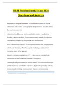 HESI Fundamentals Exam 2026 Questions and Answers
