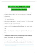 Rio Salado Bio 201 Exam 3 2026 Questions and Answers