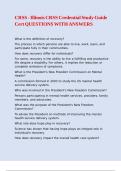 CRSS - Illinois CRSS Credential Study Guide Cert QUESTIONS WITH ANSWERS