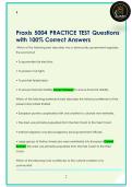 Praxis 5004 PRACTICE TEST Questions  with 100&percnt; Correct Answers 