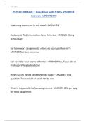 PSY 2010 EXAM 1 Questions with 100&percnt; VERIFIED Answers UPDATED&excl;&excl;&excl;&period;