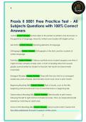 Praxis II 5001 Free Practice Test - All  Subjects Questions with 100&percnt; Correct  Answers 