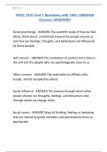PSYC 1510 Test 1 Questions with 100&percnt; VERIFIED Answers UPDATED&excl;&excl;&excl;&period;