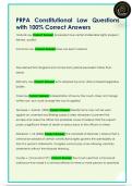 PRPA Constitutional Law Questions  with 100&percnt; Correct Answers