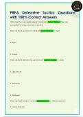 PRPA Defensive Tactics Questions  with 100&percnt; Correct Answers