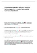 ATI Fundamentals Retake Exam 2025 &ndash; Complete Questions & Verified A&plus; Answers with Detailed Explanations REAL EXAM&excl;&excl;