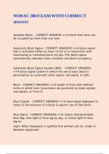 NORAC 300 EXAM WITH CORRECT answers