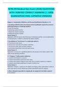 NFPA-99 Medical Gas Exam &lpar;2026&rpar; QUESTIONS WITH VERIFIED CORRECT ANSWERS &vert;&vert; 100&percnt; GUARANTEED PASS <UPDATED VERSION>