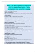 MEGR 3161 Test 1 &lpar;2026&rpar; QUESTIONS WITH VERIFIED CORRECT ANSWERS &vert;&vert; 100&percnt; GUARANTEED PASS <UPDATED VERSION>