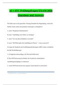 AI &plus; ITC Pr&uuml;fungsfragen EXAM 2026 Questions and Answers