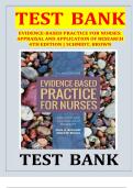 Test Bank for Evidence-Based Practice for Nurses 4th Edition &vert; Schmidt & Brown &vert; 2025&sol;2026 Verified Questions & 100&percnt; Correct Answers