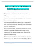 PGDL EQUITY AND TRUSTS EXAM 2025&sol;2026 Questions and Answers