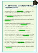 PSY 201 Exam 2 Questions with 100&percnt;  Correct Answers 