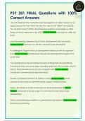 PSY 201 FINAL Questions with 100&percnt;  Correct Answers