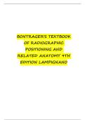  BONTRAGER'S TEXTBOOK OF RADIOGRAPHIC POSITIONING AND RELATED ANATOMY 9TH EDITION LAMPIGNANO