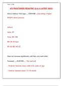 ATI Proctored Pediatric Exam 2025&colon; Practice Questions & Answers