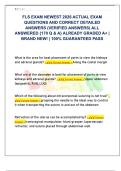FLS EXAM NEWEST 2026 ACTUAL EXAM  QUESTIONS AND CORRECT DETAILED  ANSWERS &lpar;VERIFIED ANSWERS&rpar; ALL  ANSWERED &lbrace;170 Q & A&rcub; ALREADY GRADED A&plus; &vert;  BRAND NEW&excl; &vert; 100&percnt; GUARANTEED PASS 