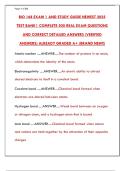 BIO 168 Exam 1 2025&colon; Newest Test Bank & Study Guide for Anatomy & Physiology