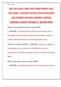 BIO 168 Exam 3 2025&colon; Newest Test Bank & Study Guide for Anatomy & Physiology