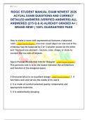 RIDQC STUDENT MANUAL EXAM NEWEST 2026  ACTUAL EXAM QUESTIONS AND CORRECT  DETAILED ANSWERS &lpar;VERIFIED ANSWERS&rpar; ALL  ANSWERED &lbrace;275 Q & A&rcub; ALREADY GRADED A&plus; &vert;  BRAND NEW&excl; &vert; 100&percnt; GUARANTEED PASS 