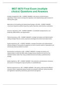 MGT 6670 Final Exam &lpar;multiple choice&rpar; Questions and Answers
