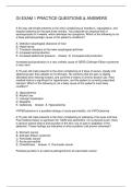 GI EXAM 1 PRACTICE QUESTIONS & ANSWERS