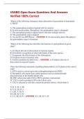 USABO Open Exam Questions And Answers  Verified 100&percnt; Correct