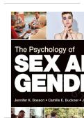 Test Bank for The Psychology of Sex and Gender 2nd Edition By Jennifer Katherine Bosson &vert;&vert;ISBN&colon;9781544393995