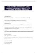 NUTR 101 FINAL EXAM STUDY GUIDE QUIZZES FULL ELABORATED WITH THE ACCURATE RESOLVED SOLUTIONS