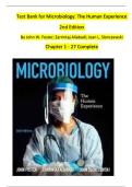 Microbiology&colon; The Human Experience &ndash; Test Bank &lpar;2nd Edition&comma; Foster&comma; Aliabadi & Slonczewski&rpar; &ndash; Complete Chapters 1&ndash;27 Test Questions and Answers