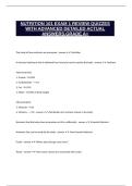 NUTRITION 101 EXAM 1 REVIEW QUIZZES WITH ADVANCED DETAILED ACTUAL ANSWERS&period;GRADE A&plus;