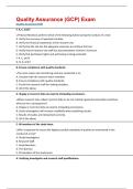 Quality Assurance &lpar;GCP&rpar; Exam Questions With 100&percnt;  Verified Answers