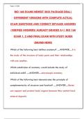 BIO 168 Exams Package 2025&colon; Newest Test Bank for All Anatomy & Physiology Exams