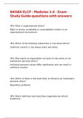 NASBA ELCP - Modules 1-6 - Exam Study Guide questions with answers