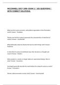 MCCONNELL SOCY 1000- EXAM 2 &vert; 105 QUESTIONS &vert; WITH CORRECT SOLUTIONS&period;