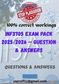 INF3705 EXAM PACK 2025/2026 – QUESTION & ANSWERS