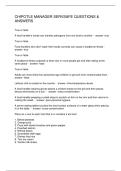 CHIPOTLE MANAGER SERVSAFE QUESTIONS & ANSWERS