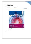 Test Bank for Egan&rsquo;s Fundamentals of Respiratory Care&comma; 13th Edition by Robert M&period; Kacmarek&comma; James K&period; Stoller&comma; and Albert J&period; Petty &vert; Complete Verified Questions & Answers latest
