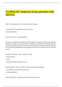VA DEQ ESC Inspector Exam