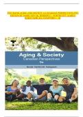  TEST BANK AGING AND SOCIETY A CANADIAN PERSPECTIVES 9TH EDITION BY MARK NOVAK&comma; HERBERT C&period; NORTHCOTT&comma; KAREN KOBAYASHI ALL CHAPTERS 1 - 20