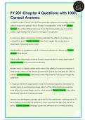 PY 201 Chapter 4 Questions with 100&percnt;  Correct Answers 