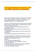 ATI PN Comprehensive Predictor Exam BUNDLE &lpar;100&percnt; correct verified solutions&rpar; Brand  new Version&period; Graded A&plus;