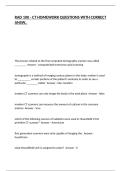 RAD 100 - CT HOMEWORK QUESTIONS WITH CORRECT ANSW&period;&period;