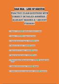 NAB NHA - LINE OF SERVICE PRACTICE EXAM QUESTIONS WITH CORRECT DETAILED ANSWERS &vert; ALREADY GRADED A&plus;<RECENT VERSION>