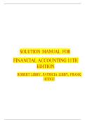 SOLUTION MANUAL FOR FINANCIAL ACCOUNTING 11TH EDITION ROBERT LIBBY&comma; PATRICIA LIBBY&comma; FRANK HODGE