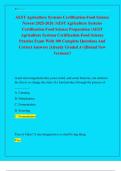 AEST Agriculture Systems Certification-Food Science  Newest 2025-2026 &sol;AEST Agriculture Systems  Certification-Food Science Preparation &sol;AEST  Agriculture Systems Certification-Food Science  Practice Exam With 100 Complete Questions And  Correct Answers &vert;