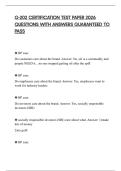 G-202 CERTIFICATION TEST PAPER 2026 QUESTIONS WITH ANSWERS GUARANTEED TO PASS