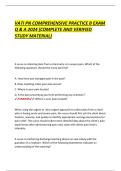 VATI PN COMPREHENSIVE PRACTICE B EXAM  Q & A 2024 (COMPLETE AND VERIFIED  STUDY MATERIAL)