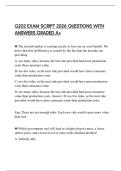 G202 EXAM SCRIPT 2026 QUESTIONS WITH ANSWERS GRADED A&plus;